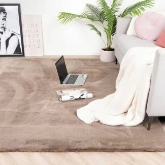 Rabbit Fur Taupe 120x180 cm