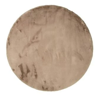 Rund Rabbit Fur Taupe