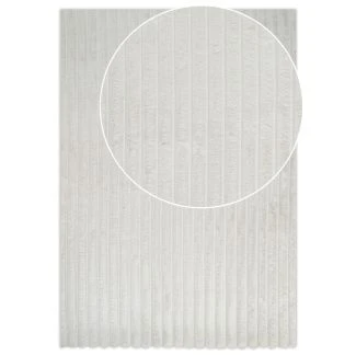 Denna produkten heter Rabbit Stripe, tillverkad av Polyester material med en vacker Offwhite färg - SE Mattor