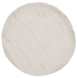 Rabbit Fur Beige Ø Rund 160 cm