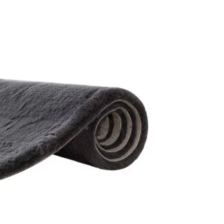 Rabbit Fur Mörkgrå Pälsmatta