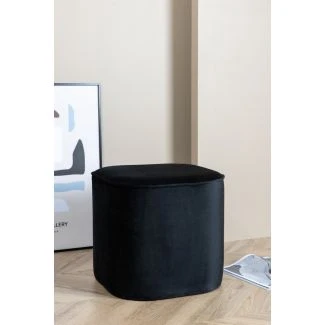 Sittpuff Adela Velvet Svart