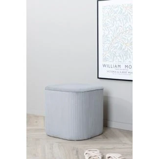 Sittpuff Adela Corduroy Grå