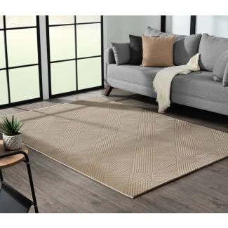 Twisty Storm Mörkbeige Modern Matta