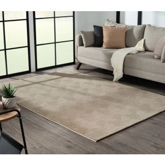 Twisty Toss Mörkbeige Modern Matta