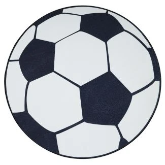 Rund Zappy Football Vit/Svart
