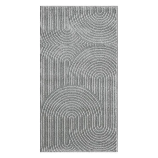 Denna produkten heter Bella Zen, tillverkad av Polyester & Polypropylen material med en vacker Grå färg - SE Mattor