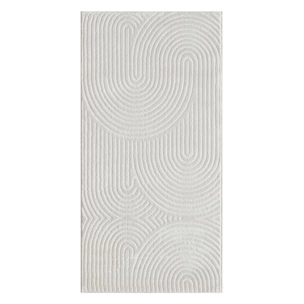 Denna produkten heter Bella Zen, tillverkad av Polyester & Polypropylen material med en vacker Offwhite färg - SE Mattor
