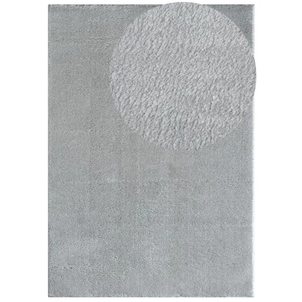 Denna produkten heter Cloudy, tillverkad av Polyester material med en vacker Silver färg - SE Mattor