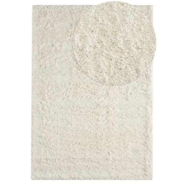 Denna produkten heter Furry, tillverkad av Polypropylen material med en vacker Offwhite färg - SE Mattor