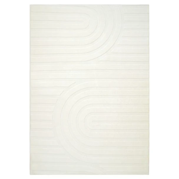 Tvättbar Mjuk Ryamatta Fuzzy Lumo Offwhite