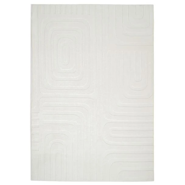 Tvättbar Mjuk Ryamatta Fuzzy Vega Offwhite