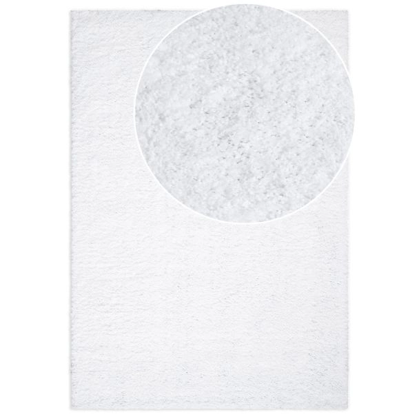Denna produkten heter Lazy, tillverkad av Polypropylen material med en vacker Vit färg - SE Mattor