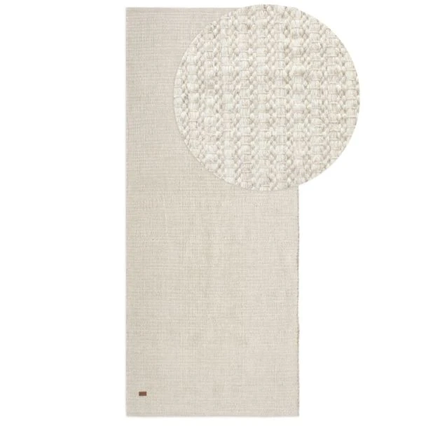 Denna produkten heter Molly, tillverkad av 80% Ull & 20% Bomull material med en vacker Offwhite färg - SE Mattor