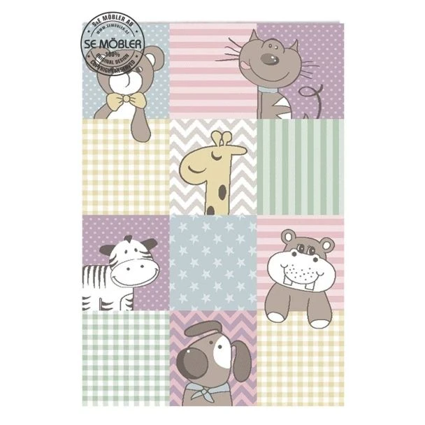 Denna produkten heter Pastel Teddy, tillverkad av Polypropylen material med en vacker Pastell färg - SE Mattor