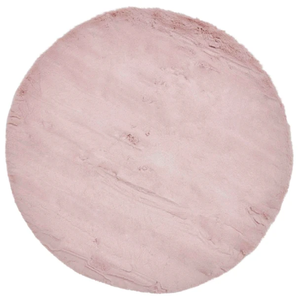 Denna produkten heter Rabbit Fur, tillverkad av Polyester material med en vacker Rosa färg - SE Mattor