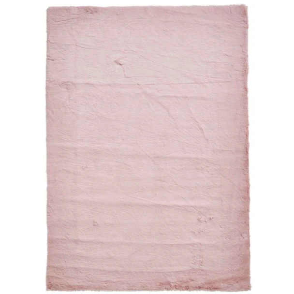 Denna produkten heter Rabbit Fur, tillverkad av Polyester material med en vacker Rosa färg - SE Mattor
