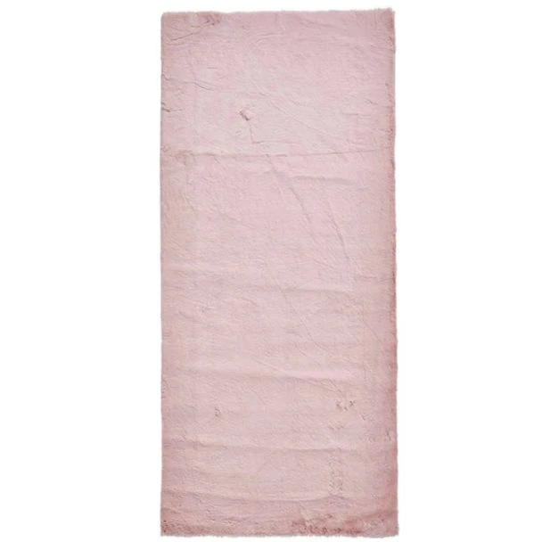 Denna produkten heter Rabbit Fur, tillverkad av Polyester material med en vacker Rosa färg - SE Mattor