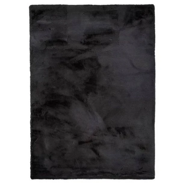Denna produkten heter Rabbit Fur, tillverkad av Polyester material med en vacker Svart färg - SE Mattor