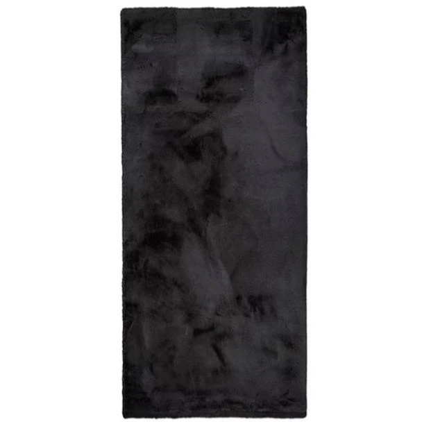 Denna produkten heter Rabbit Fur, tillverkad av Polyester material med en vacker Svart färg - SE Mattor
