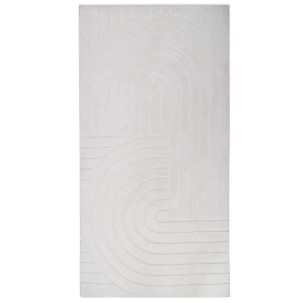 Denna produkten heter Rabbit Peak, tillverkad av Polyester material med en vacker Offwhite färg - SE Mattor