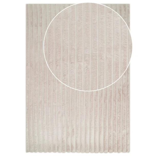 Denna produkten heter Rabbit Stripe, tillverkad av Polyester material med en vacker Ljusbeige färg - SE Mattor