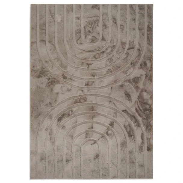 Denna produkten heter Rabbit Zen, tillverkad av Polyester material med en vacker Taupe färg - SE Mattor