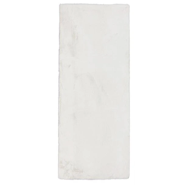 Denna produkten heter Rabbit Fur, tillverkad av Polyester material med en vacker Vit färg - SE Mattor