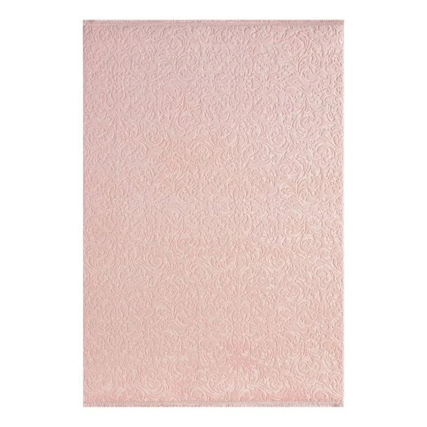 Denna produkten heter Reno Daphne, tillverkad av Polyester material med en vacker Rosa färg - SE Mattor