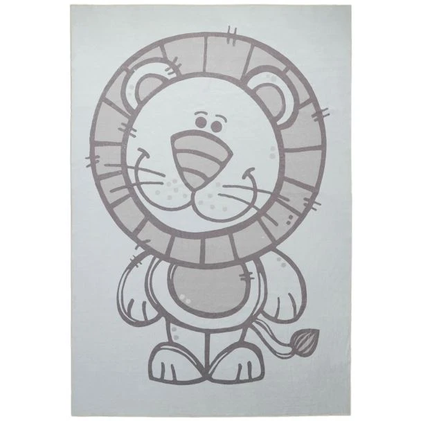 Denna produkten heter Zappy Lion, tillverkad av Polyester material med en vacker Kräm färg - SE Mattor