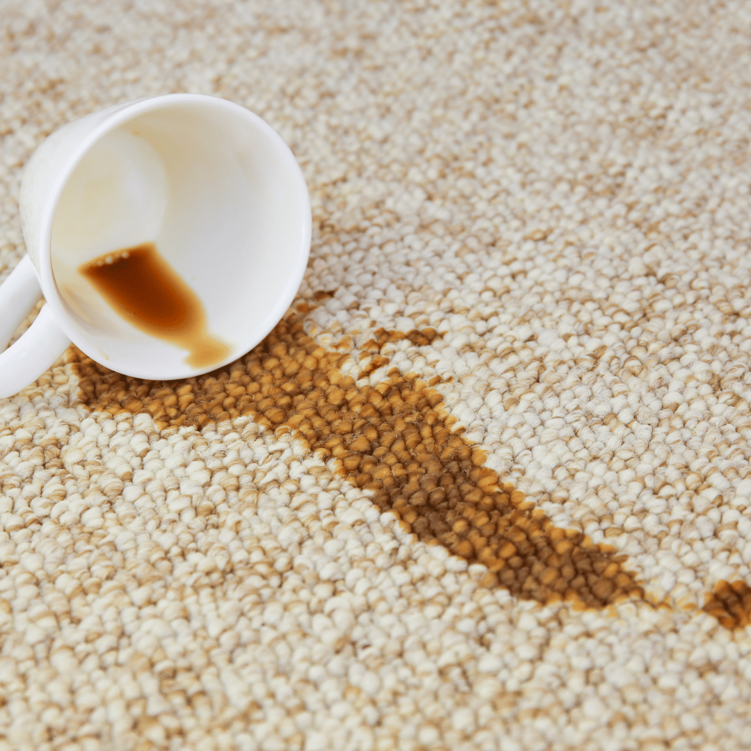 kaffefläck på matta
